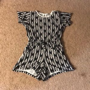 Black and White Romper